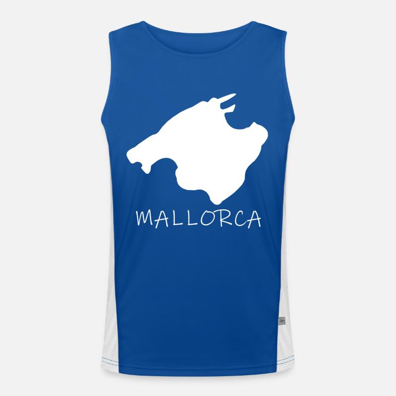 Mallorca Funktionelles Kontrast-Tank Top für Männer 