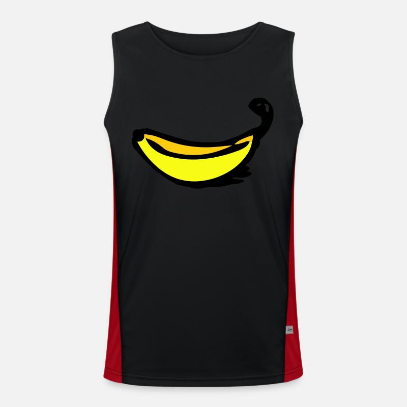 Banane Funktionelles Kontrast-Tank Top für Männer 
