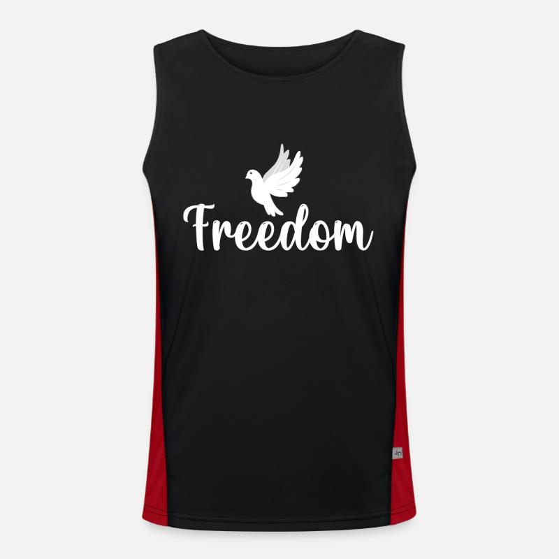 Freiheit Funktionelles Kontrast-Tank Top für Männer 