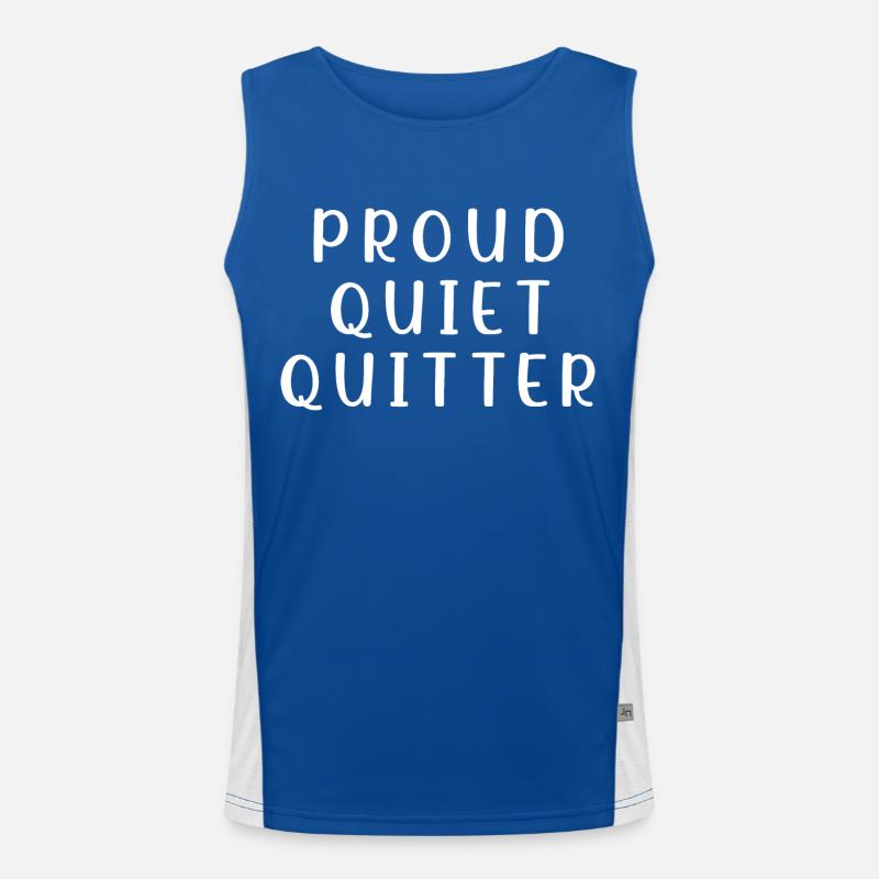 Quiet Quitter Quiet Quitting Silent Termination Men's Functional Contrast Tank Top 