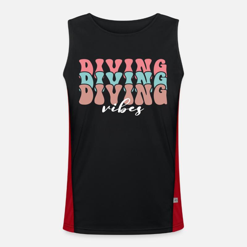 Vibrations de plongée Débardeur respirant contrasté Homme 