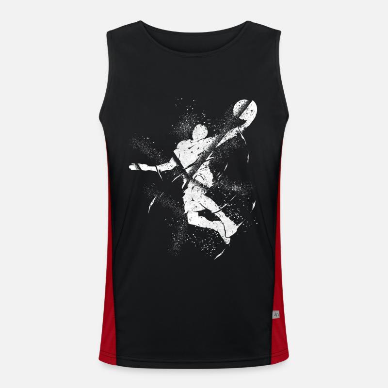 Basketteur Basketteur Dunking Grunge Splash Débardeur respirant contrasté Homme 