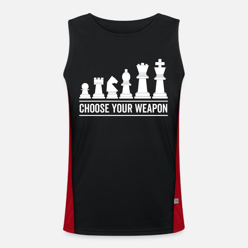 Choisissez votre arme Échecs Débardeur respirant contrasté Homme 