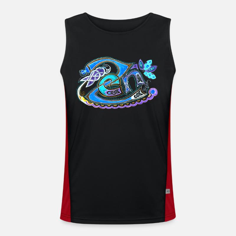 Bottomless Zen without reverse turn2 Men's Functional Contrast Tank Top 
