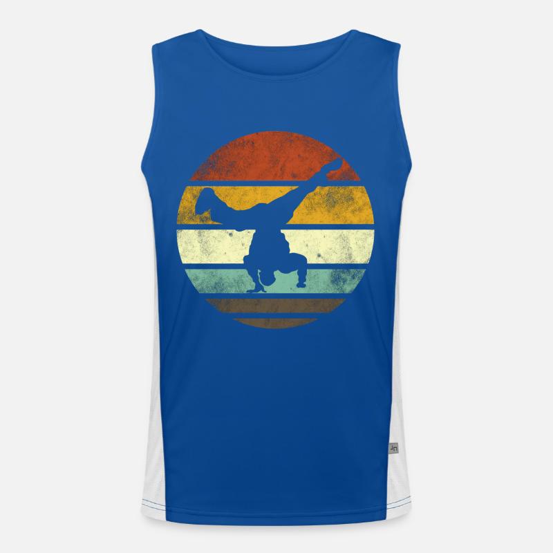 Breakdance Junge Breakdancer Tanzen Funktionelles Kontrast-Tank Top für Männer 