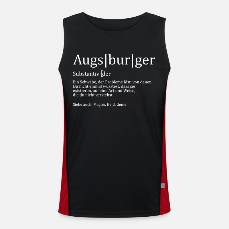 Schwaben Synonym Funktionelles Kontrast-Tank Top für Männer 