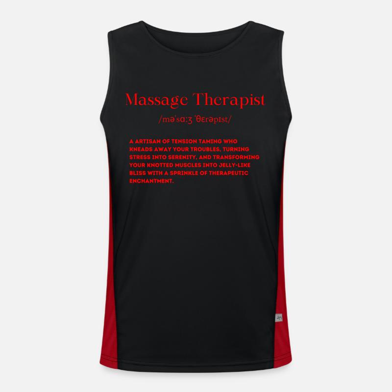 Définition de masseur Débardeur respirant contrasté Homme 