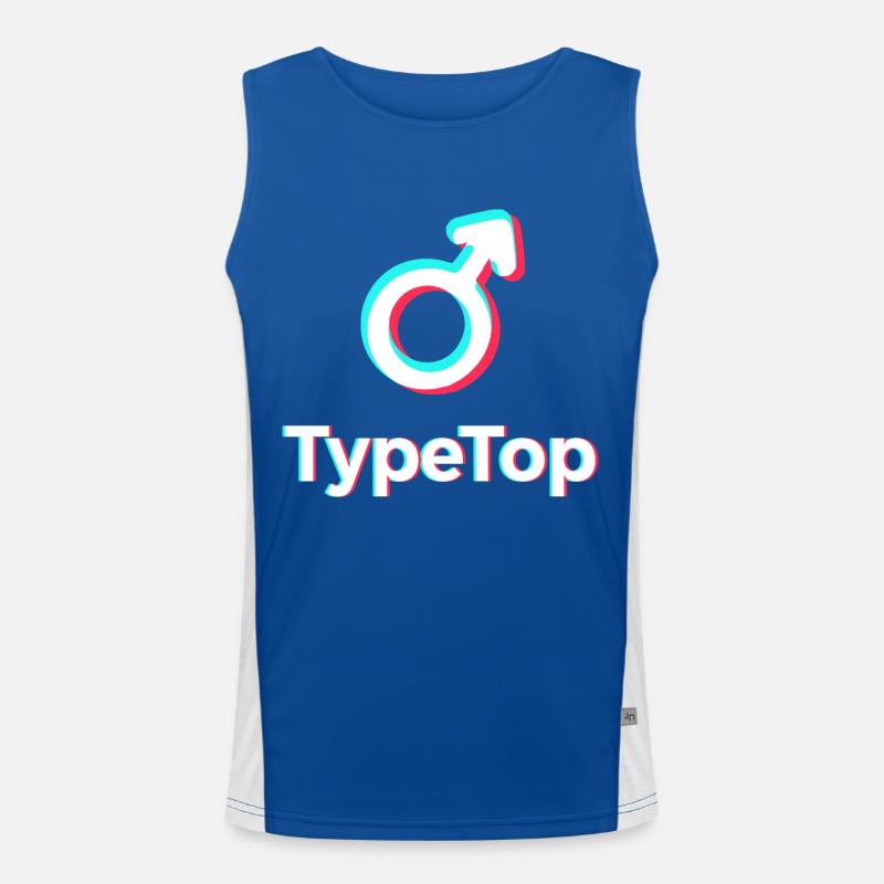 Moi je suis un TYPE TOP ! Débardeur respirant contrasté Homme 
