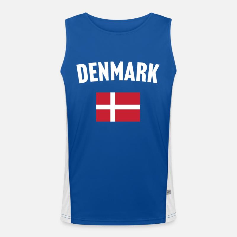 Drapeau du Danemark Débardeur respirant contrasté Homme 