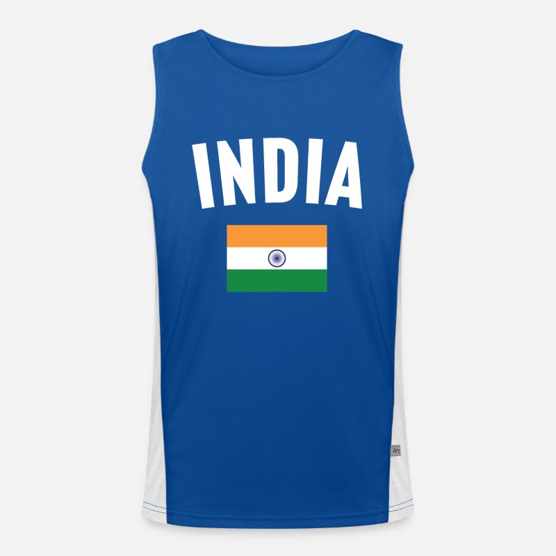 Drapeau de l’Inde Débardeur respirant contrasté Homme 