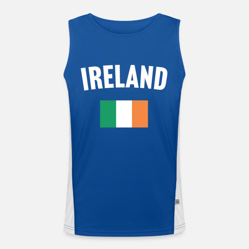 Drapeau de l’Irlande Débardeur respirant contrasté Homme 
