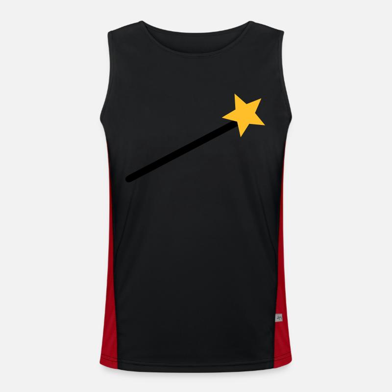 Zauberer Funktionelles Kontrast-Tank Top für Männer 