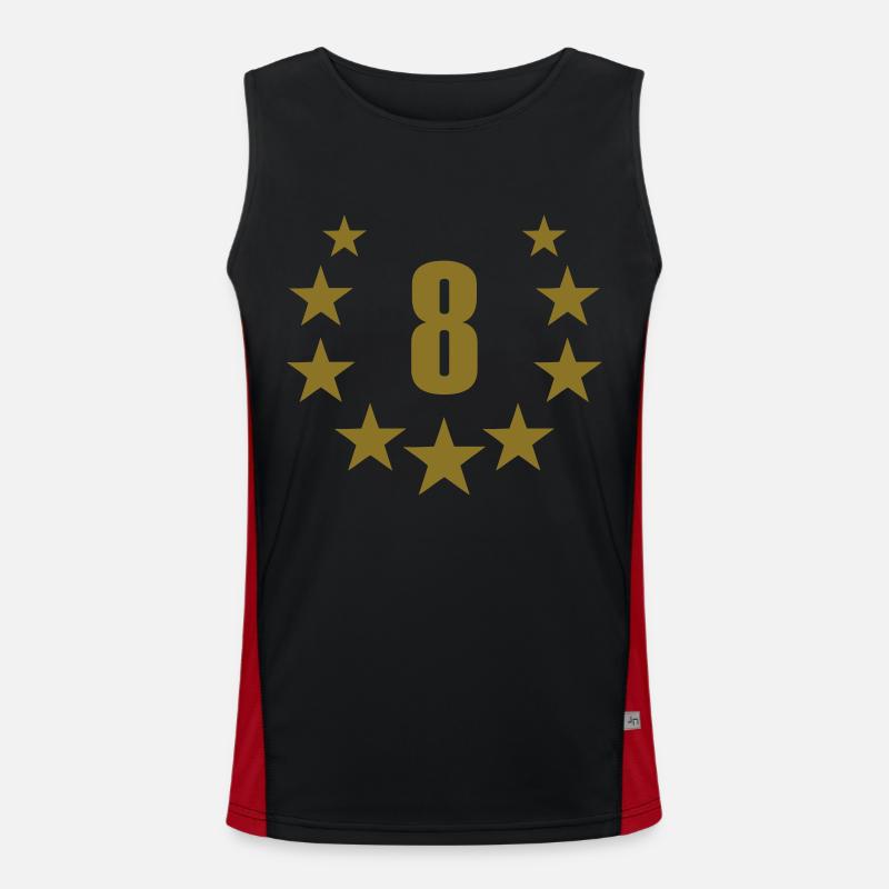 8 deluxe Men's Functional Contrast Tank Top 