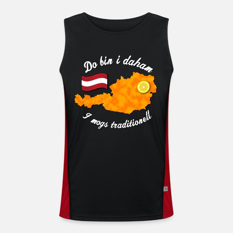 Daham Schnitzel Funktionelles Kontrast-Tank Top für Männer 