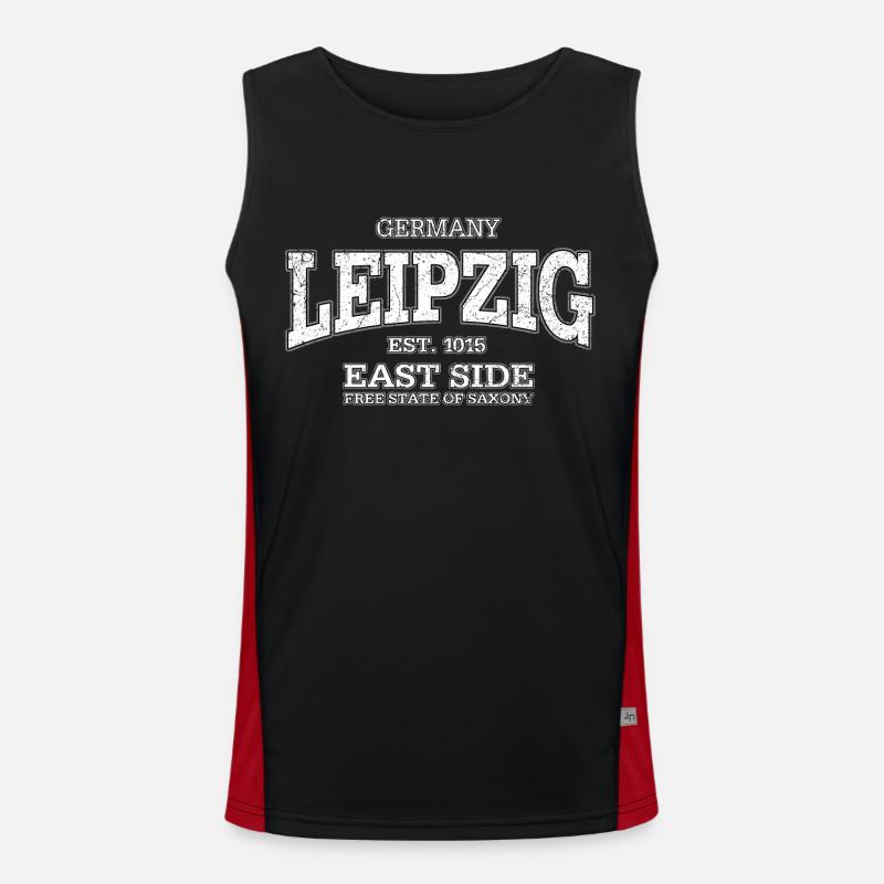 Leipzig (à l'ancienne blanc) Débardeur respirant contrasté Homme 