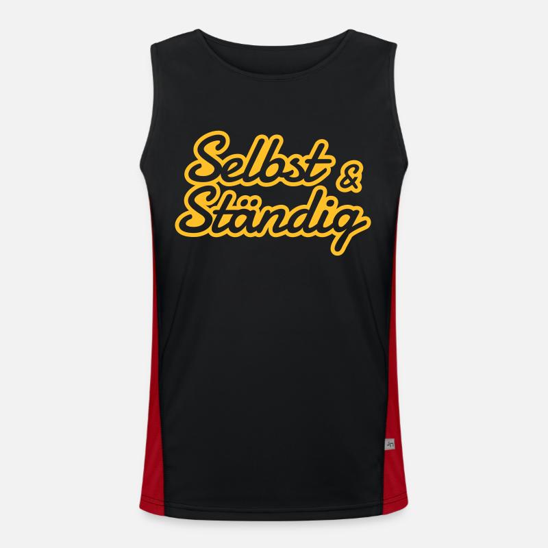 Self employed - self and constantly Men's Functional Contrast Tank Top 