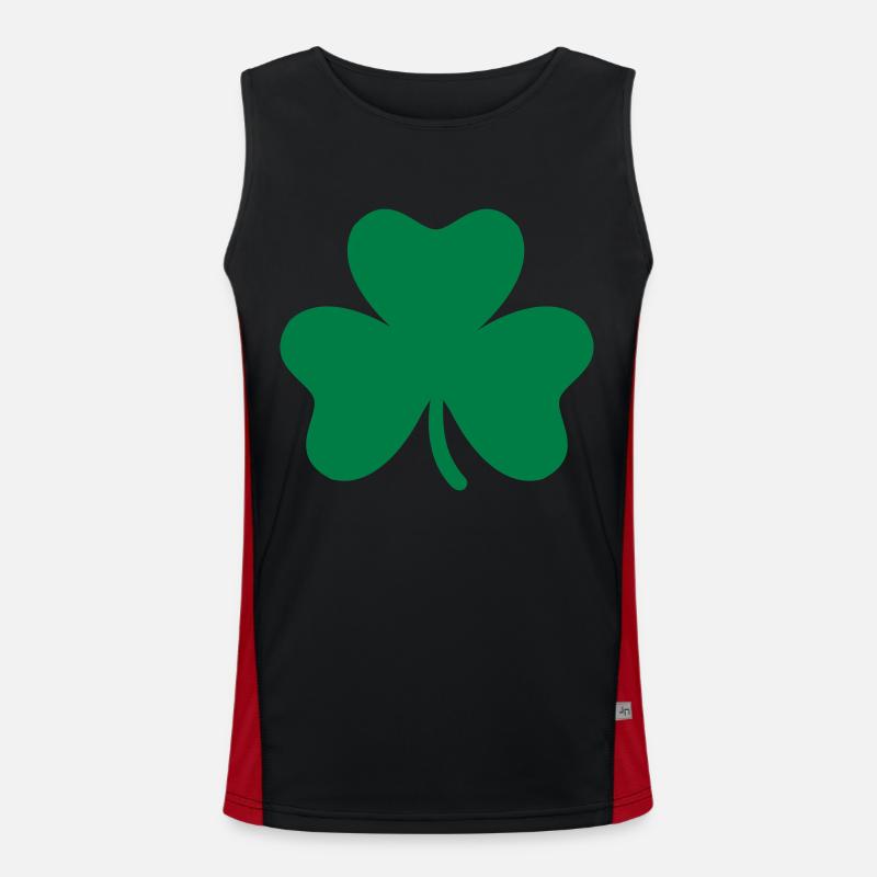 Shamrock Funktionelles Kontrast-Tank Top für Männer 