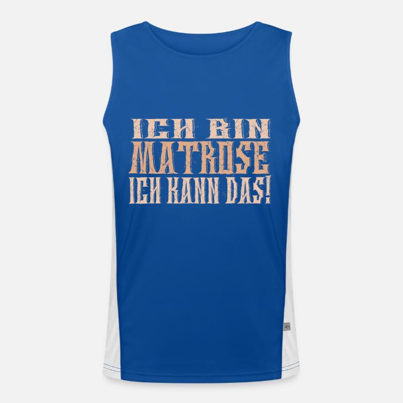 Ich bin Matrose Funktionelles Kontrast-Tank Top für Männer 