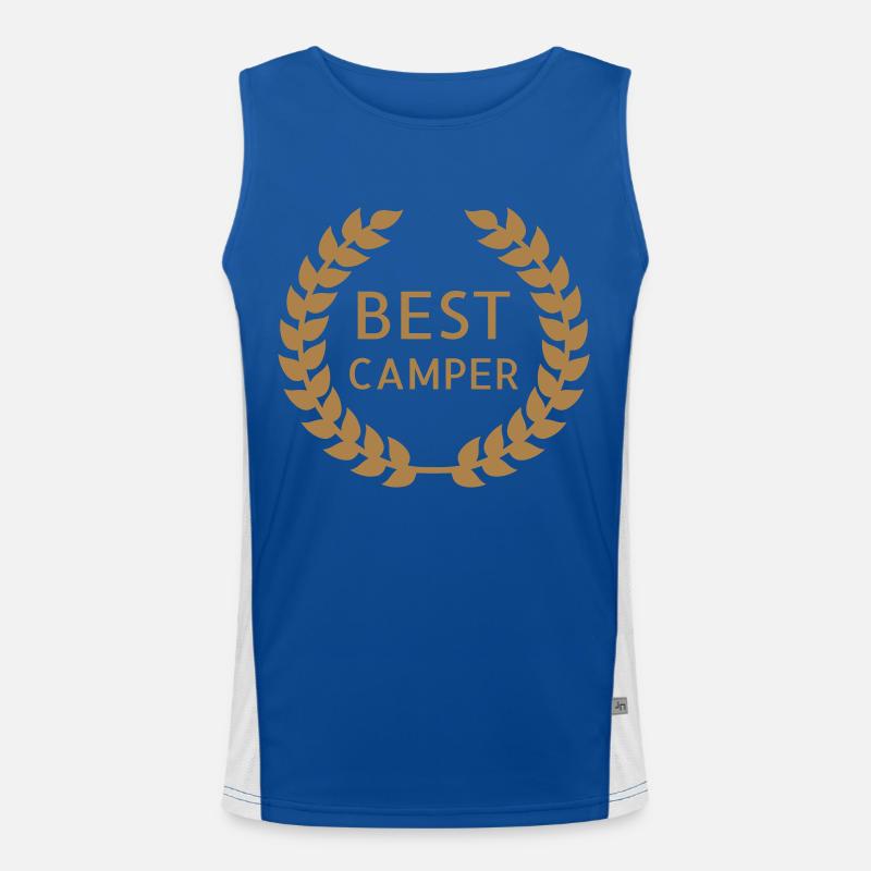 Campingplatz / Camper / Camping / Camp Funktionelles Kontrast-Tank Top für Männer 