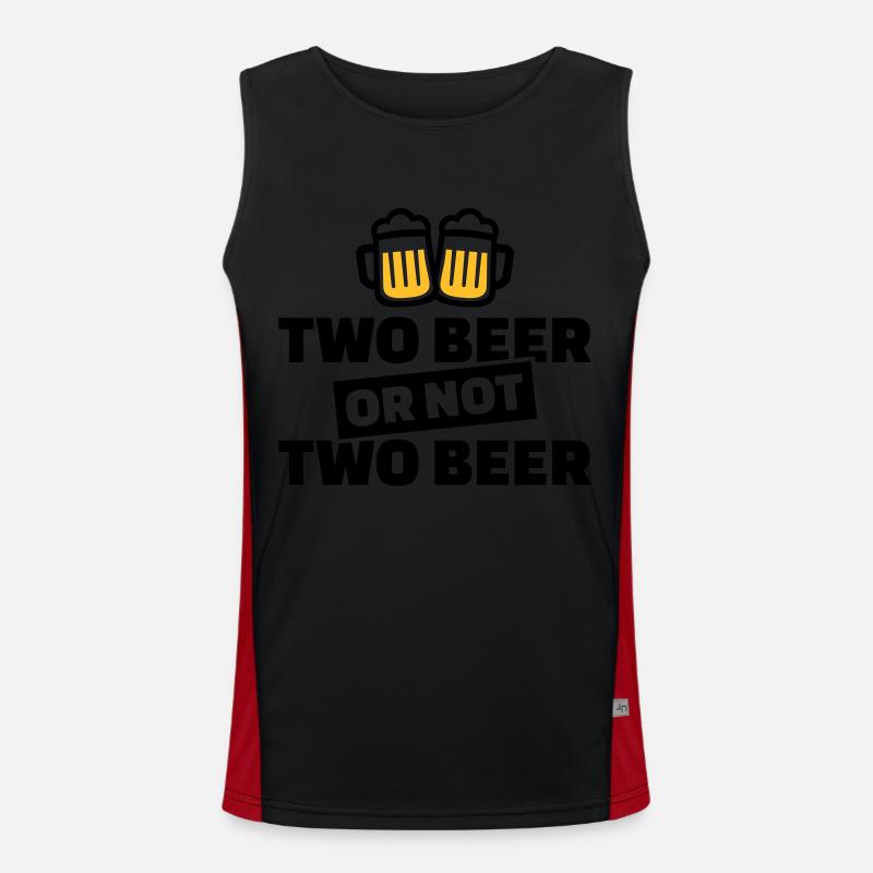 Bier Funktionelles Kontrast-Tank Top für Männer 