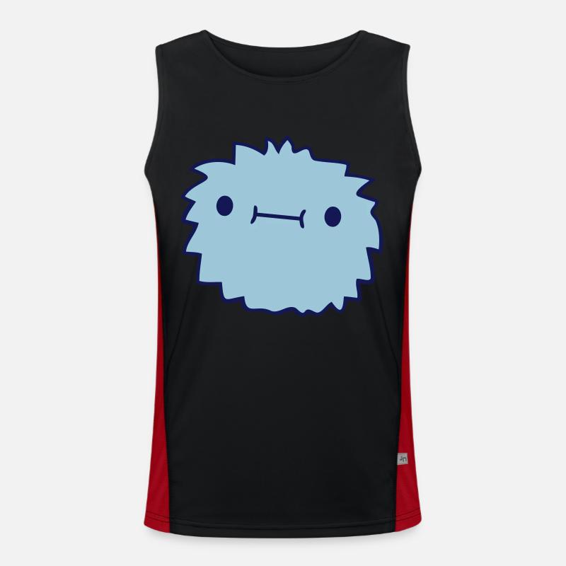 Süßes kleines Monster Funktionelles Kontrast-Tank Top für Männer 