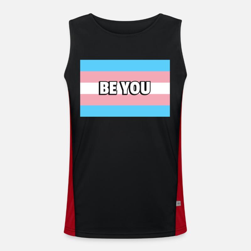 Fierté trans SOYEZ VOUS Débardeur respirant contrasté Homme 