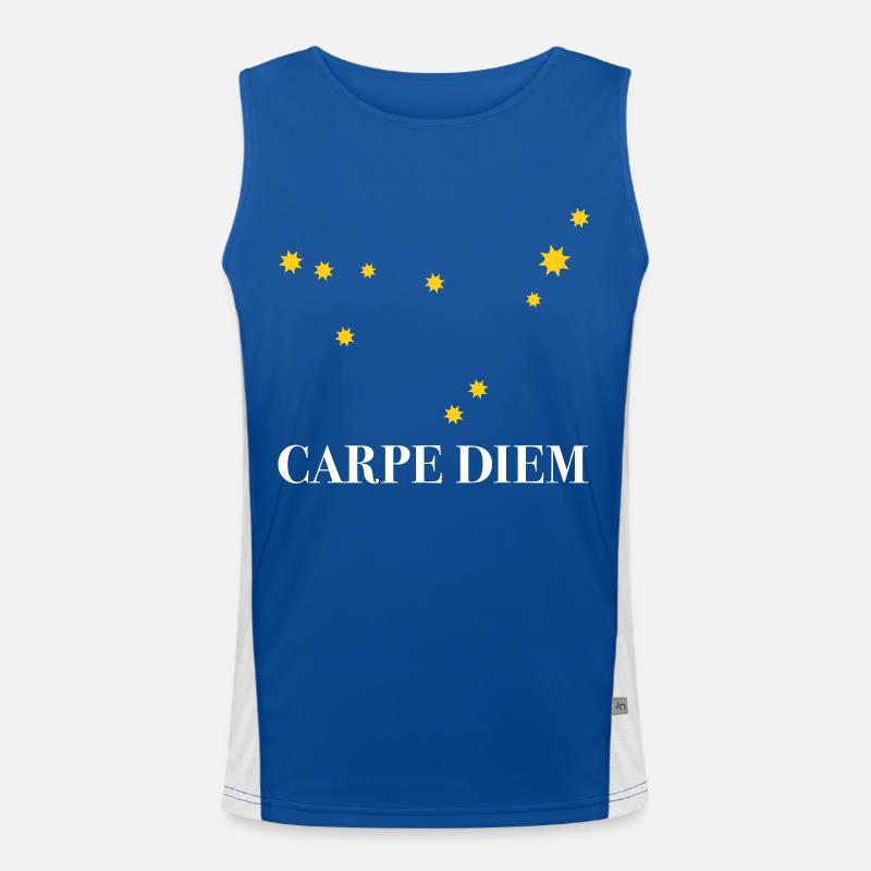 Carpe Diem utilise la constellation du jour Capricorne Deneb Débardeur respirant contrasté Homme 