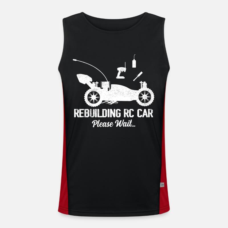 Reconstruire la voiture RC S’il vous plaît attendre ... Télécommande M Débardeur respirant contrasté Homme 