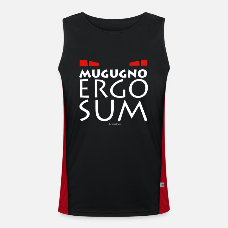 Mugugno Ergo Sum von Cinodrago Funktionelles Kontrast-Tank Top für Männer 