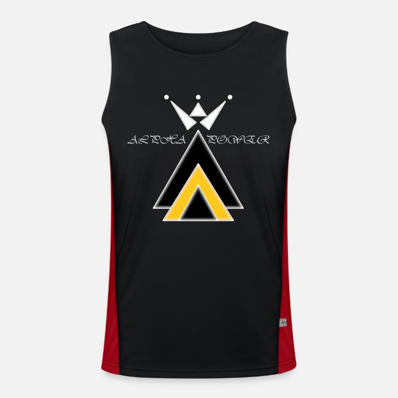 Alpha Power Funktionelles Kontrast-Tank Top für Männer 
