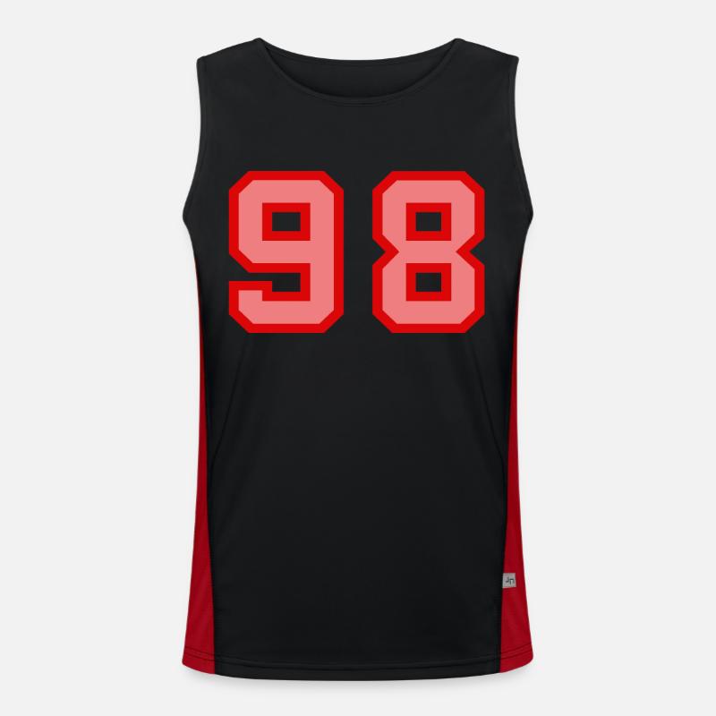 Cool Retro Retrostyle Numéro de maillot numéro de dos Débardeur respirant contrasté Homme 