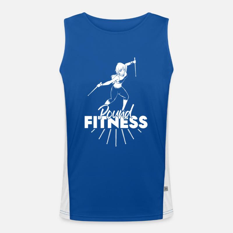 Workout mit Drumsticks - Pound Fitness Funktionelles Kontrast-Tank Top für Männer 