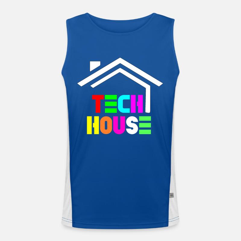 tech house Men's Functional Contrast Tank Top 