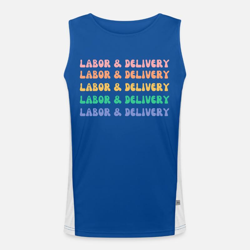 Labor and delivery nurse Men's Functional Contrast Tank Top 