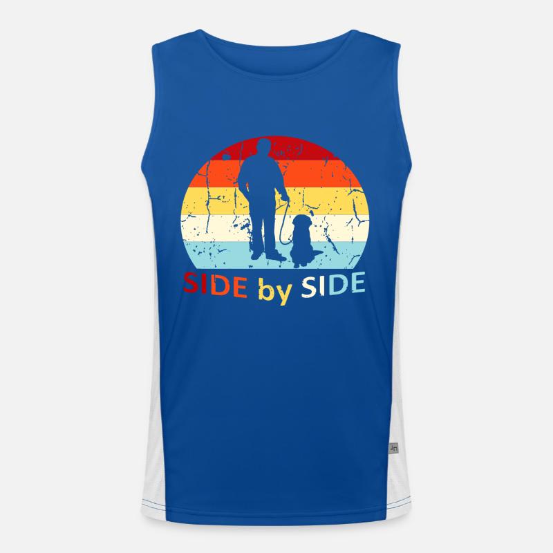 Side by Side Men's Functional Contrast Tank Top 