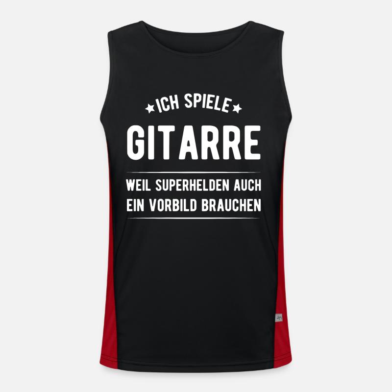 Gitarre Funktionelles Kontrast-Tank Top für Männer 