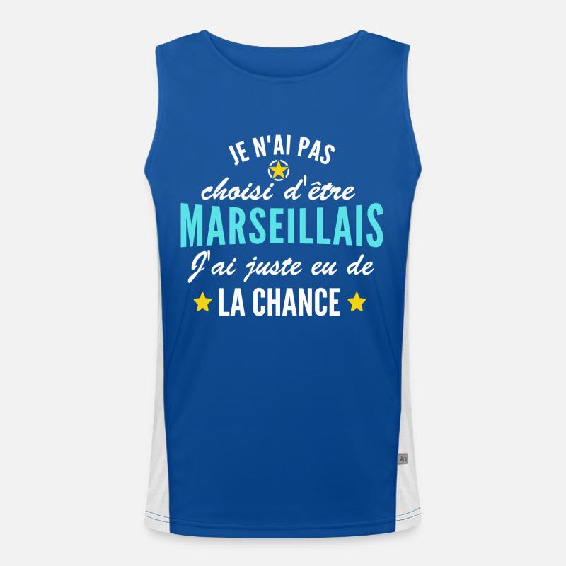 je suis marseillais Débardeur respirant contrasté Homme 