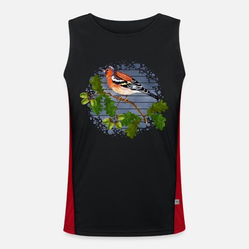 Bunter Vogel Funktionelles Kontrast-Tank Top für Männer 