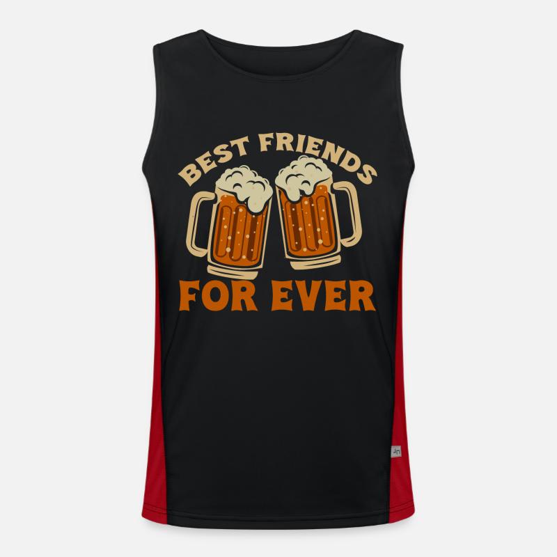 Bier Funktionelles Kontrast-Tank Top für Männer 