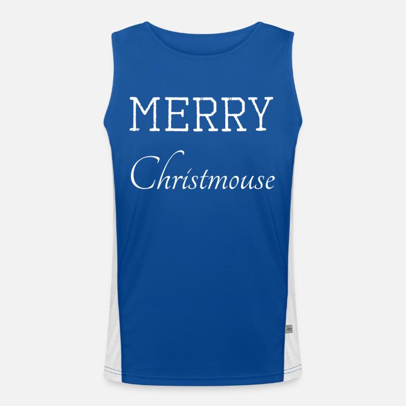 Déclaration mignonne Clipart Vacances de Noël Débardeur respirant contrasté Homme 