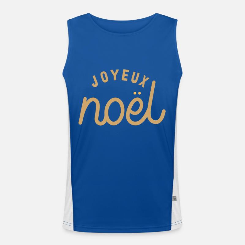 Joyeux Noël, Joyeux Noël, Joyeux Noël Débardeur respirant contrasté Homme 