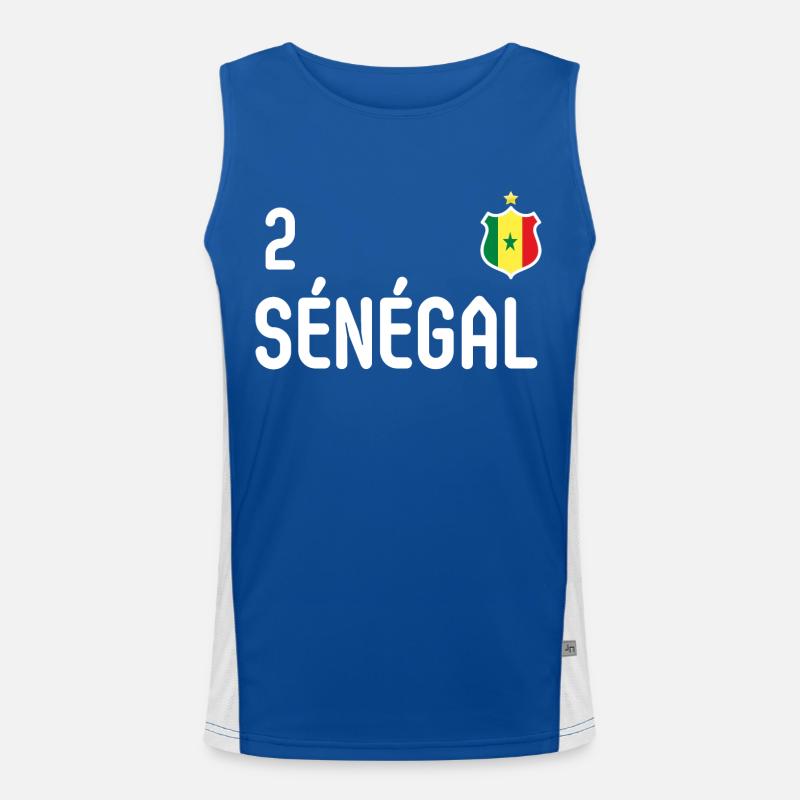équipe Sénégal Débardeur respirant contrasté Homme 