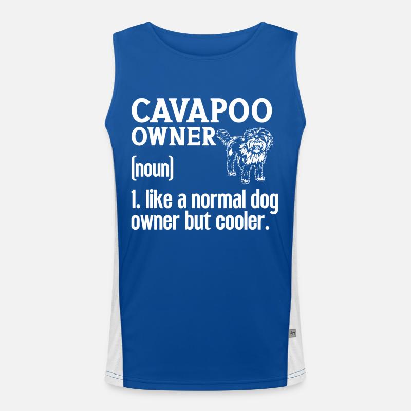 Cavapoo Cavoodle Capoodle Chien Débardeur respirant contrasté Homme 