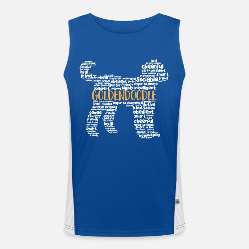 Goldendoodle Doodle Chien Débardeur respirant contrasté Homme 
