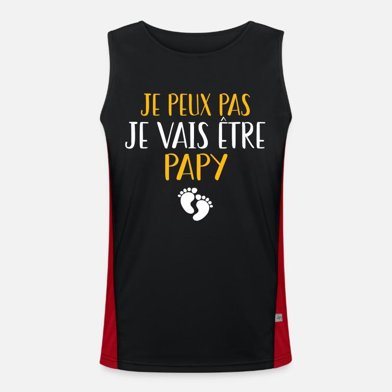 Je peux pas je vais être papy Débardeur respirant contrasté Homme 