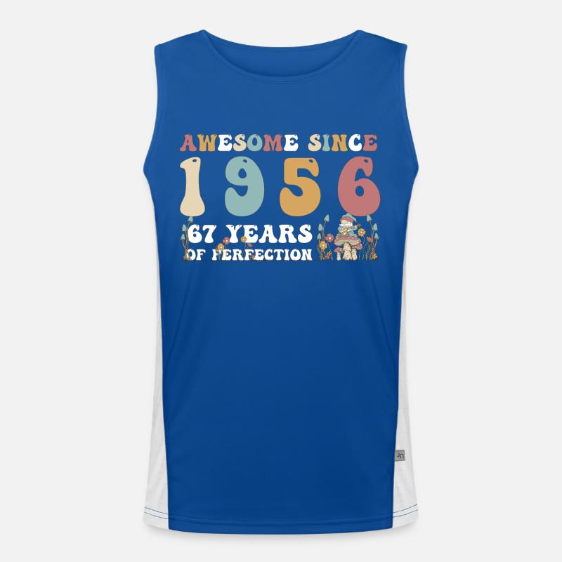 Großartig seit 1956 67 Jahr der Perfektion - 67. Funktionelles Kontrast-Tank Top für Männer 