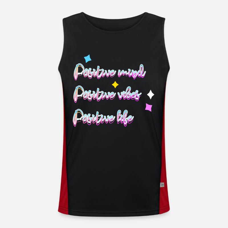 Positive Men's Functional Contrast Tank Top 