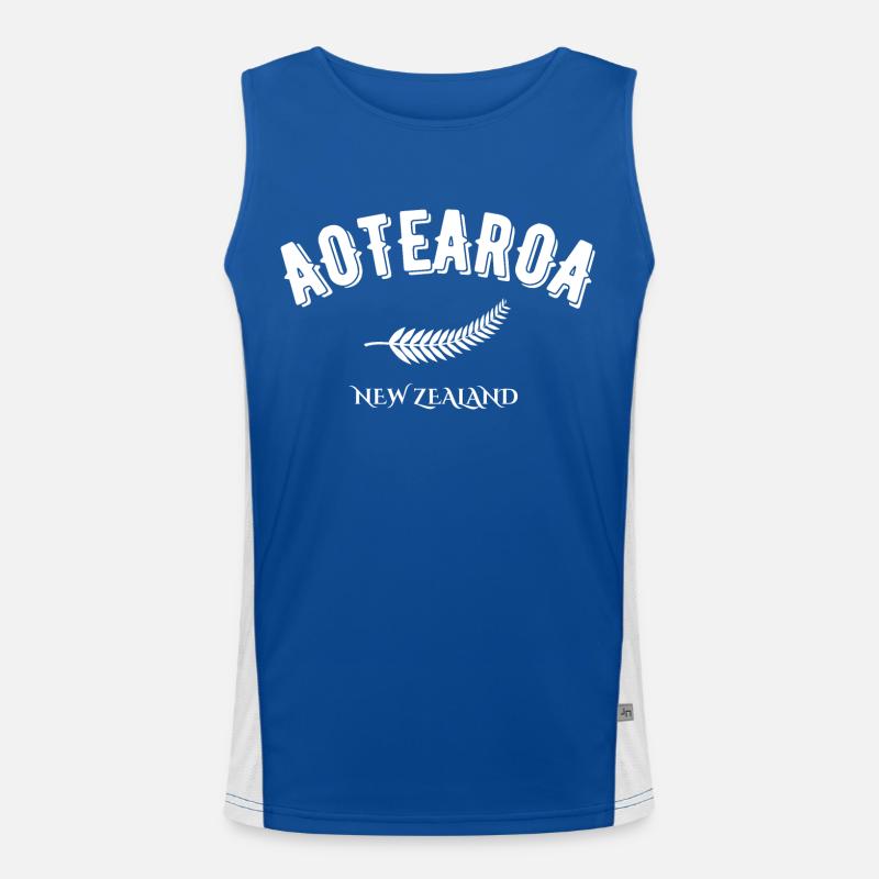 Aotearoa Neuseeland Funktionelles Kontrast-Tank Top für Männer 