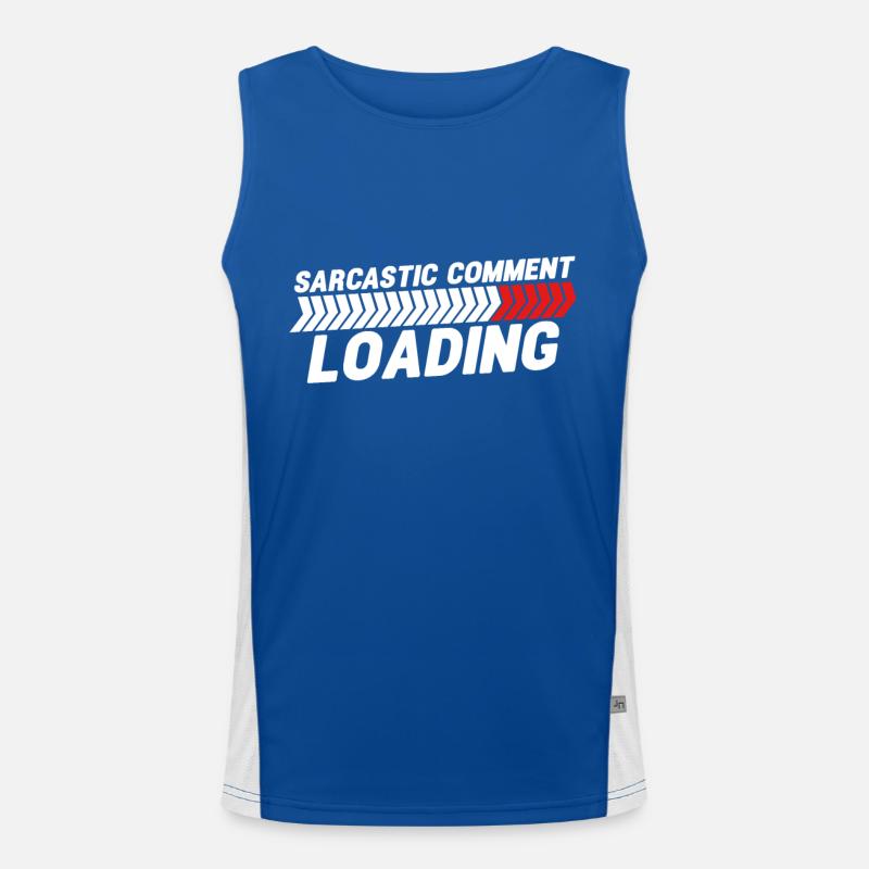 Sarcastic comment loading - please wait Men's Functional Contrast Tank Top 