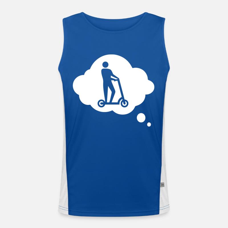 E-Scooter E-Roller Scooter Débardeur respirant contrasté Homme 